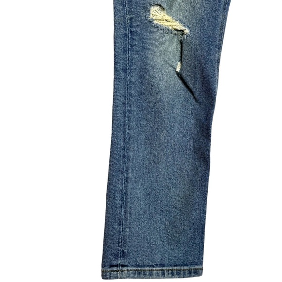 Joe's Jeans The Billie Crop Boyfriend Slip Crop Short Leg Blue Mid Rise 25 - Picture 6 of 16